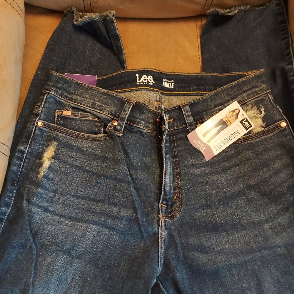 Lee Distressed Jeans, Ladies Size 8M